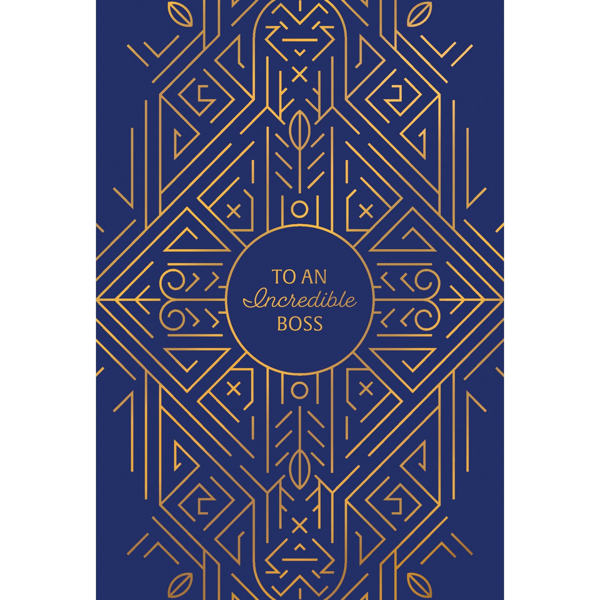 Gold Boss Boss's Day Card